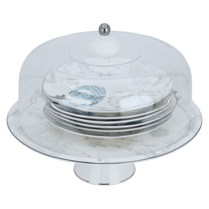 Al Saif Gallery porcelain cake stand set, 8 pieces - white product image