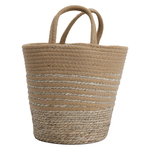 Al Saif Gallery Cotton Baskets Set, 25-30-20 cm, 3 Pieces, Round - Brown product image 3