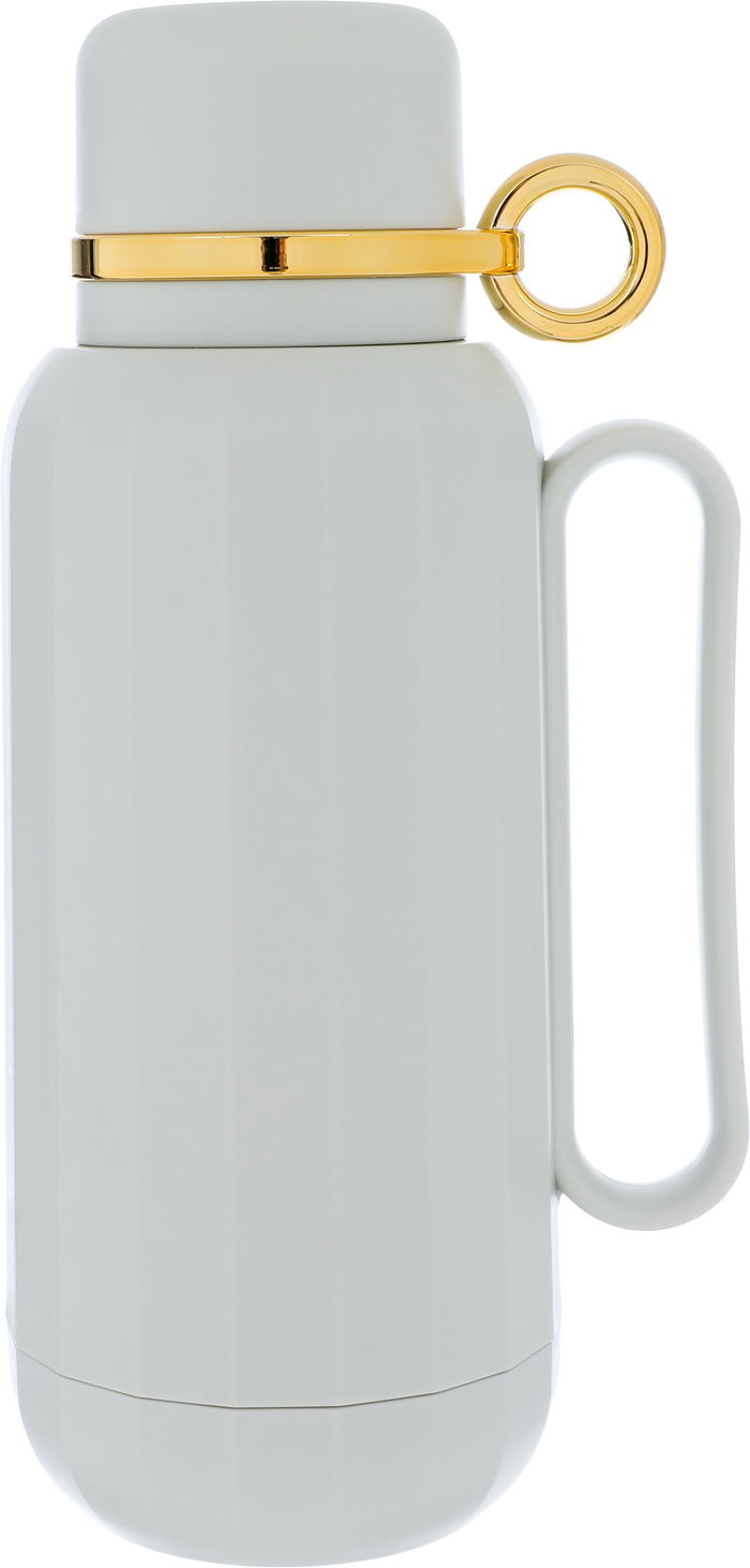 Al Saif Gallery Rahal Plastic Thermos, 1 Liter - Light Grey product image 1