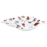 Al Saif Gallery porcelain serving plate, rectangular, three sections - colored product image 1