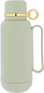 Timeless Glass Thermos, 1 Liter, Plastic Exterior - Olive Green product image 1