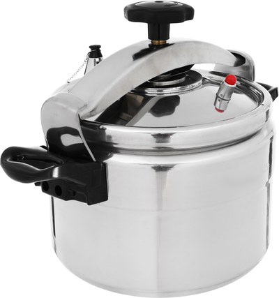 Al Saif Gallery Volcano Aluminum Pressure Cooker, 11 Liter - Silver product image 2