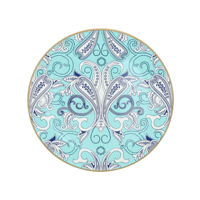 Al Saif Gallery porcelain plate, 30 cm, engraved - blue product image 2