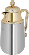 Al Saif Gallery Plastic Thermos Set (Fatima), 1 liter - 0.75 litres, 2 pieces - silver product image 4