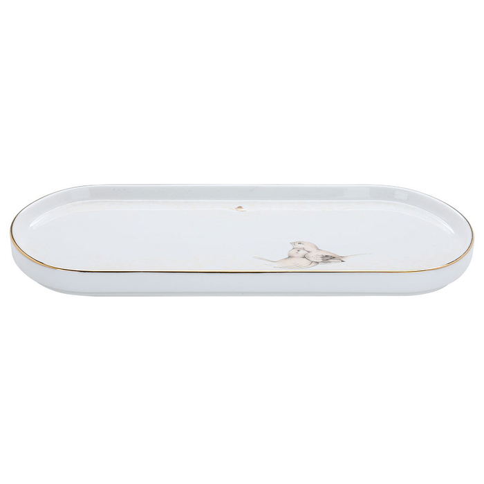 Al Saif Gallery Porcelain Dessert Serving Dish, 30X14X2.6 Cm - White product image 1