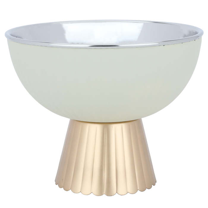 Al Saif Gallery Steel Dessert Serving Stand, 24 X 24 X 19 Cm - Beige Gold product image 2