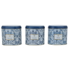 Al Saif Gallery steel box set, 3 pieces, round - blue product image 1