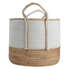 Al Saif Gallery Cotton Baskets Set, 3 Pieces - Beige White product image 2