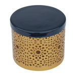 Al Ain Al Andalusia Steel case with lid, 15 x 15 x 12.5 cm, round - gold product image 1