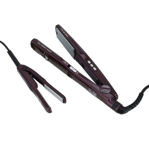 Babyliss iPro 230 Steam Hair Straightener, 5 Heat Levels, 230 Degrees, Mini Hair Straightener Attachment - Purple product image