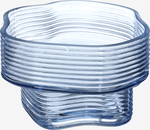 Al Saif Gallery Glass Dessert Serving Dish, 16.8 X 16.8 X 11 Cm - Light Blue product image 3