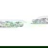 صحن تقديم بلاستيك السيف غاليري، 1×14.5×40.5 سم، بيضاوي - أبيض product image 1