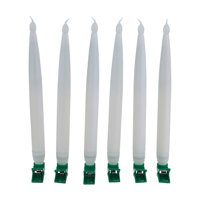 Al Saif Gallery Glowing Candle, 6 Pieces, Long - White product image 3