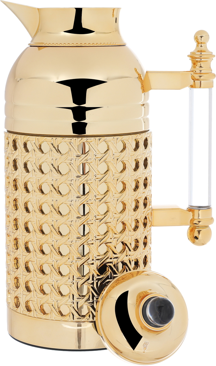 Al Saif Gallery Sarah Steel Thermos Set, 1/1 Liter, 2 Pieces - Gold product image 9