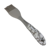 Al Saif Gallery silicone brush, with marble-patterned handle - grey product image 2