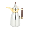 Dallah Shahad Steel Al Saif Gallery, 0.6 litre, wooden handle - silver product image 1