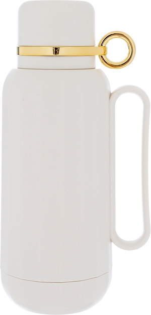 Timeless Rahal Glass Thermos, 1 Liter, Plastic Exterior - White product image