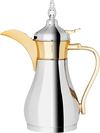 Dallah Sulaiman Steel Al Saif Gallery, 1 liter, gold-silver handle product image 1