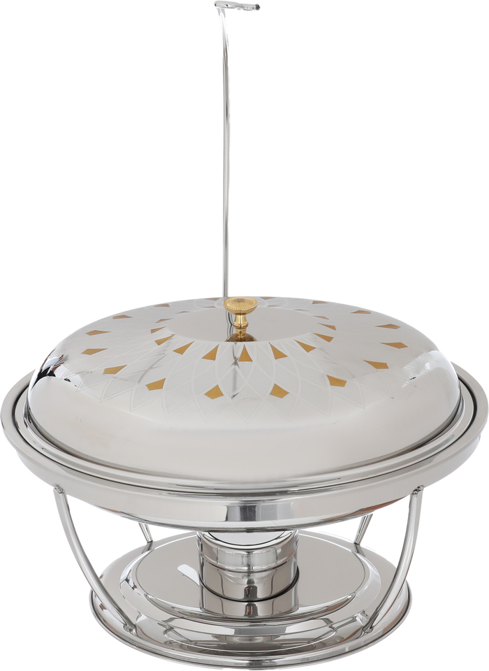 Steel buffet heater with Saif El Hana base, 40 cm - silver product image 1