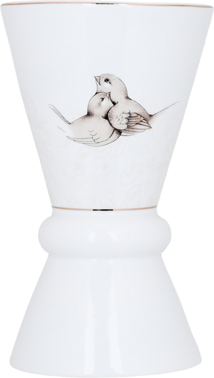 Al Saif Gallery porcelain incense burner, 11 x 11 x 18 cm - white product image