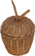 Al Saif Gallery Wicker Basket, 18 x 18 x 28.4 cm, Oval, Leaf Lid - Brown product image 3