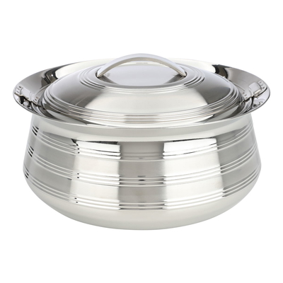 Steel Maxima food container, 5 litres, round - silver product image 1