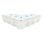 Al Saif Gallery porcelain coffee cup set, 12 pieces - white product image 2