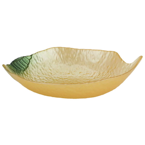 Al Saif Gallery Glass Serving Bowl, 23X16X5 Cm - Yellow product image