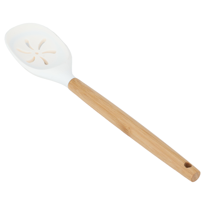 Al Saif Gallery Silicone Spoon, Wooden Handle - Beige product image 1