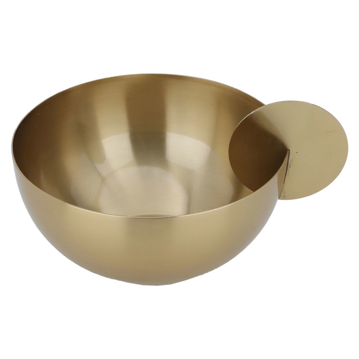 Al Saif Gallery steel bowl, 15 x 15 x 10 cm, round - gold product image 2