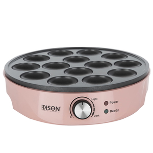 Edison Mini Pancake Maker, 14 Pans, 1000W - Pink product image