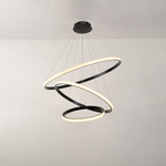 Modern steel Al Saif Gallery chandelier, 40 x 60 x 80 cm, 90 watts - black product image 5