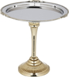 Al Saif Gallery steel cake serving stand, 20 x 20 x 20 cm, circular, with a gold-silver base product image 1