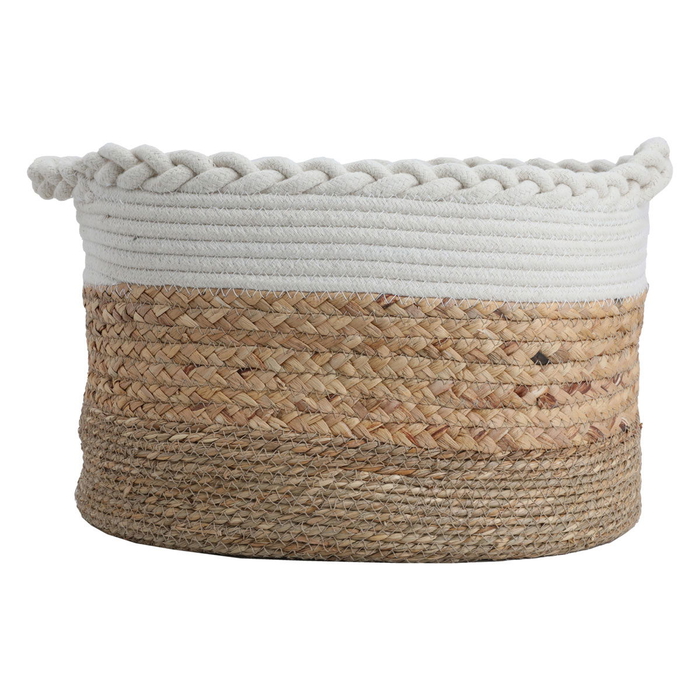 Al Saif Gallery Cotton Baskets Set, 25-30-28 cm, 3 Pieces, Round - Beige product image 2