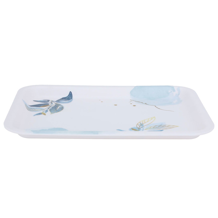 Al Saif Gallery plastic serving tray, 32.8 x 24 x 2 cm, rectangle - white product image 1