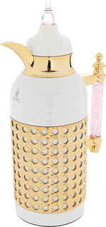 Sara plastic thermos set from Al Saif Gallery, 1 liter, pink-pearl crystal handle product image 8