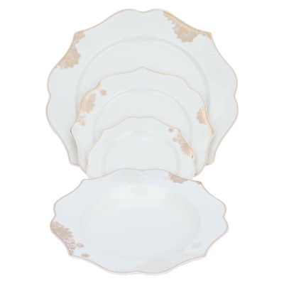 طقم سفرة بورسلان السيف غاليري، 166 قطعة - أبيض product image 7