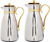 Saif Gallery Steel Thermos Set (Dana), 1 liter - 0.75 liters, 2 pieces - silver product image 1