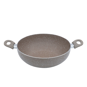 Rocky Granite Frying Pan, 32 cm, Deep, 2 Handles - Beige product image