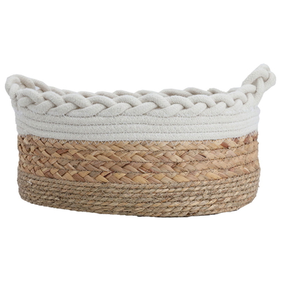 Al Saif Gallery Cotton Baskets Set, 25-30-28 cm, 3 Pieces, Round - Beige product image 3