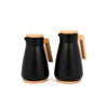 Al Saif Gallery Oak thermos set, 1/0.75 litre, with wooden handle, 2 pieces - black product image 1