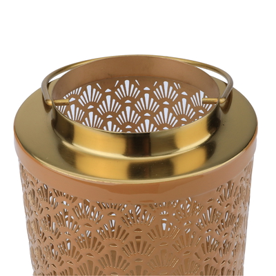 Al Ain Andalusia Indian lantern steel, 15 x 15 x 18 cm, cylindrical, hand grip - gold product image 2