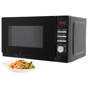 Edison Emw-20Dbxx Microwave Steel, 700 Watts, 20 Liters, Power Level 5, Digital Display, Button Control, Rectangle - Black product image