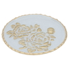 Al Saif Gallery glass dessert plate, 20 x 20 x 2 cm, circular - white product image 1