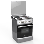 Edison Electric Oven, 4 Burners, 60 x 60 cm, EDGS-60-2 - Silver product image 1