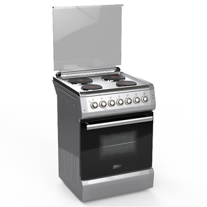 Edison Electric Oven, 4 Burners, 60 x 60 cm, EDGS-60-2 - Silver product image