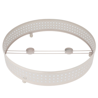 Al Saif Gallery steel rice plate, 45 x 8 x 45 cm - silver beige product image 2
