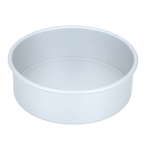 Al Saif Gallery aluminum oven tray, 11x3 Inch, round, movable base - silver product image