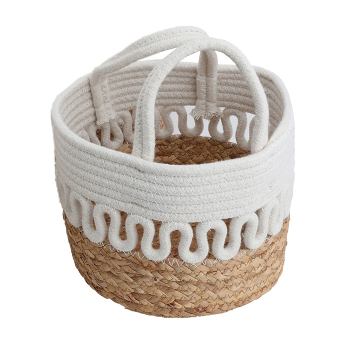 Al Saif Gallery Cotton Baskets Set, 25,30,35 cm, Round, 3 Pieces - Beige product image 4