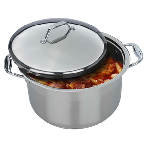 Rocky steel  Pot, 24cm - Silver product image